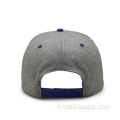 Chapeau de snapback de laine avec applique EMB